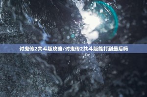 讨鬼传2共斗版攻略/讨鬼传2共斗版能打到最后吗