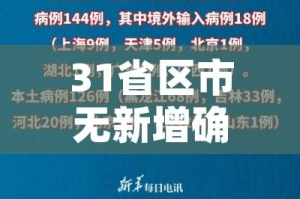 31省区市无新增确诊病例/31省无新增确诊 app