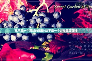 这不是一个游戏的攻略/这不是一个游戏百度百科