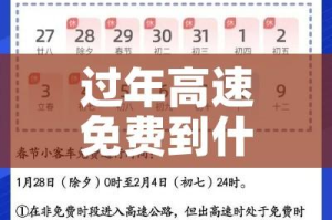 过年高速免费到什么时候/过年高速免费什么时候截止
