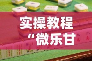 实操教程“微乐甘肃麻将万能开挂器(辅助神器)开挂详细教程