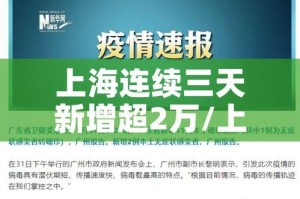上海连续三天新增超2万/上海又增加三例
