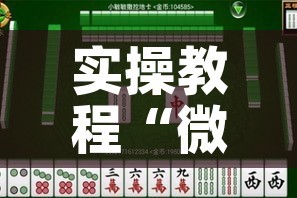 实操教程“微乐捉鸡麻将开挂教程步骤图”科技辅助神器手机版教程