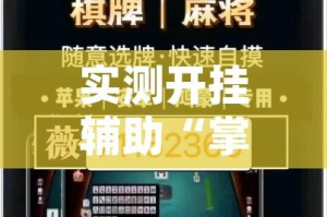 实测开挂辅助“掌中宝麻将怎么装挂”(透视挂)辅助透视教程