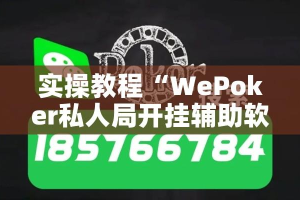 实操教程“WePoker私人局开挂辅助软件”透视开挂辅助教程