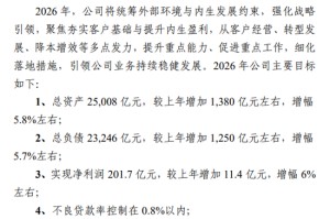 张精科即将入主董事会，杭州银行2026年业绩目标曝光