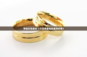 黄金价铂金价（今日黄金和铂金的价格）