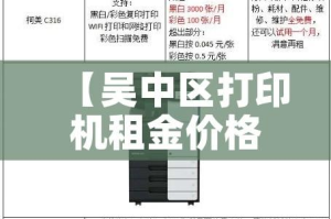 【吴中区打印机租金价格,无锡租打印机】