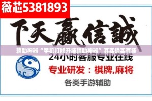 辅助神器“手机打牌开挂辅助神器”其实确实有挂