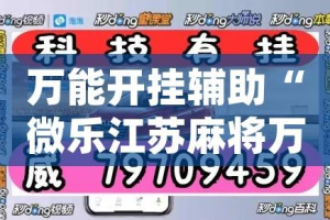 万能开挂辅助“微乐江苏麻将万能开挂器通用版(辅助神器)开挂详细教程