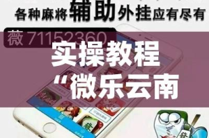 实操教程“微乐云南麻将万能开挂器”(透视挂)辅助透视教程