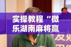 实操教程“微乐湖南麻将赢牌规律是啥(辅助神器)开挂详细教程