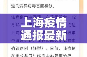 上海疫情通报最新/上海疫情最新情况播报新增