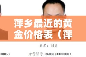 萍乡最近的黄金价格表（萍乡黄金目前多少钱一克）