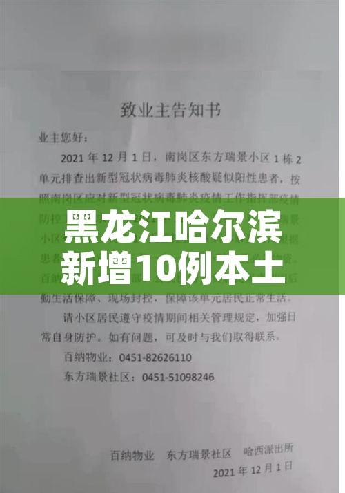 黑龙江哈尔滨新增10例本土确诊（哈尔滨新增本土确诊病例5例活动轨迹）