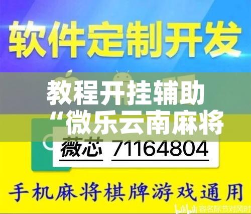 教程开挂辅助“微乐云南麻将可以开挂吗”其实确实有挂
