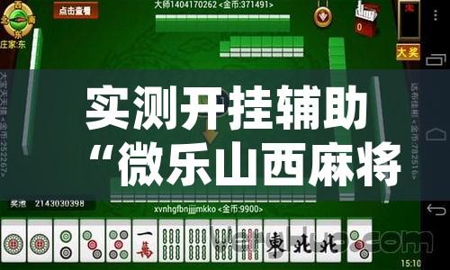实测开挂辅助“微乐山西麻将万能开挂器通用版”(透视挂)辅助透视教程