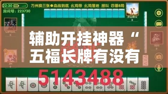 辅助开挂神器“五福长牌有没有挂	”透视开挂辅助教程