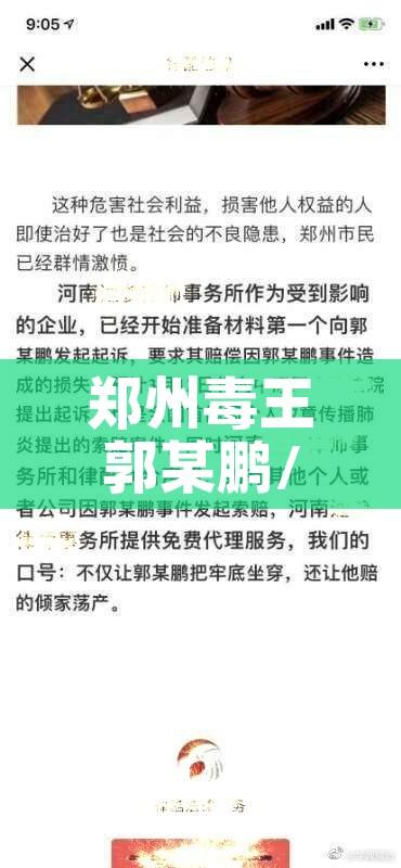 郑州毒王郭某鹏/郑州毒王事件