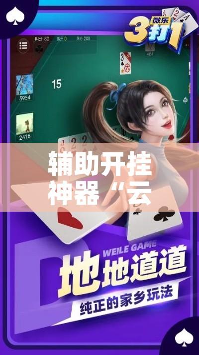 辅助开挂神器“云龙干瞪眼麻将开卦神器!辅助神器插件下载