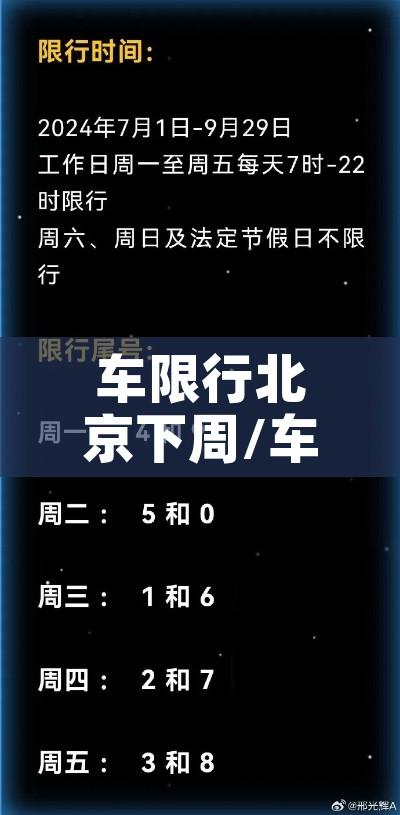 车限行北京下周/车限行北京下周可以开吗