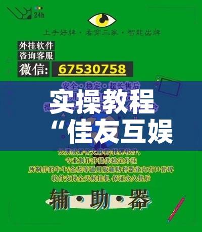 实操教程“佳友互娱辅助软件怎么下载	”科技辅助神器手机版教程
