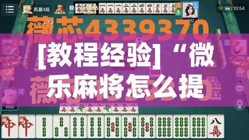 [教程经验]“微乐麻将怎么提高胜率”科技辅助神器手机版教程