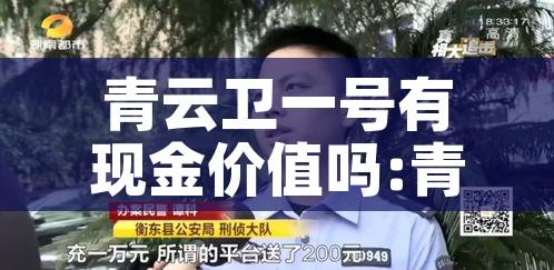 青云卫一号有现金价值吗:青卫云软件