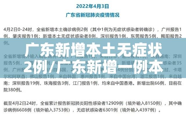 广东新增本土无症状2例/广东新增一例本土无症状感染者 广东新增本土无症状2例/广东新增一例本土无症状感染者