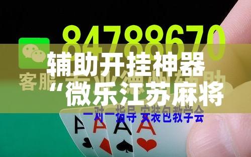 辅助开挂神器“微乐江苏麻将怎么能赢”科技辅助神器手机版教程