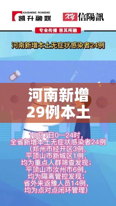 河南新增29例本土无症状/河南新增1例确诊病例和1例无症状感染者