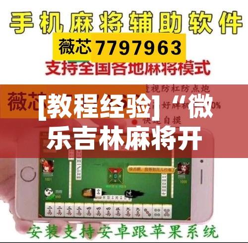 [教程经验]“微乐吉林麻将开挂神器下载(辅助神器)开挂详细教程