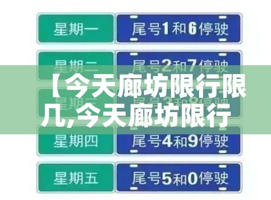 【今天廊坊限行限几,今天廊坊限行几和几】
