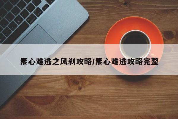 素心难逃之风刹攻略/素心难逃攻略完整
